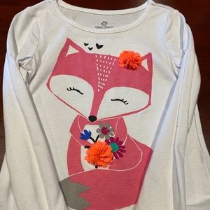 Okie Dokie kids long sleeve Fox shirt